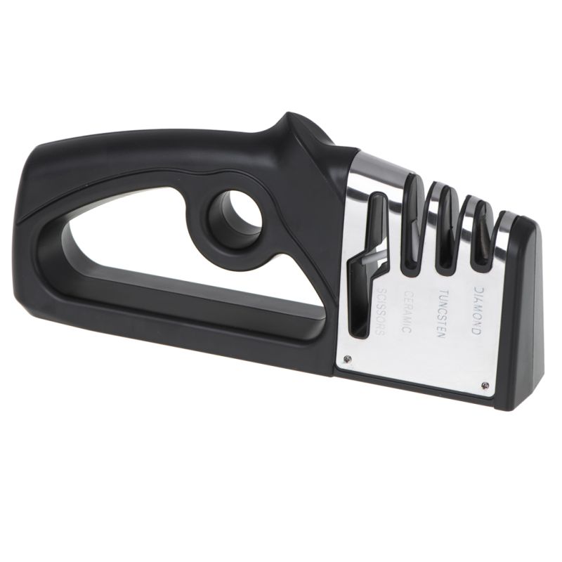 Ostrzałka do noży osełka do noży kuchennych nożyczek 4w1 diamentowa ceramiczna - obrazek 5