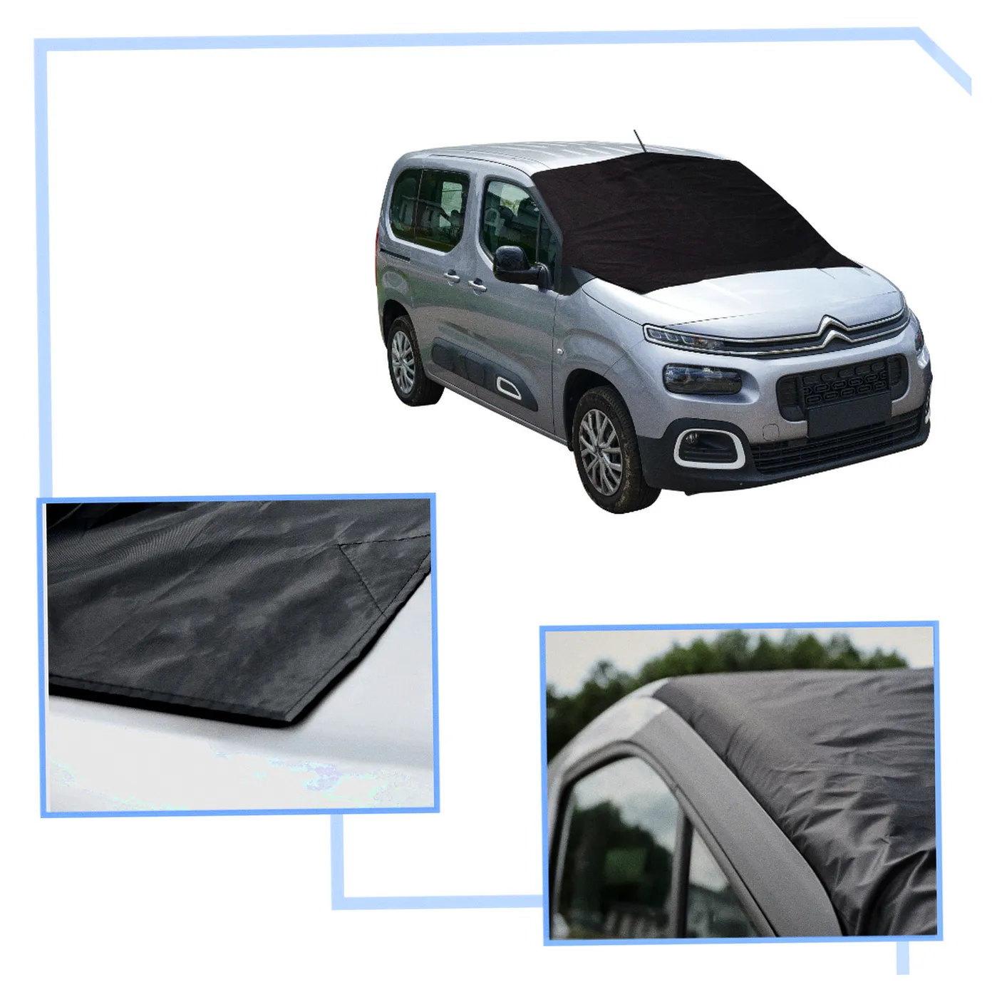 Mata osłona na szybę antyszronowa przeciwsłoneczna samochodowa magnetyczna - obrazek 8