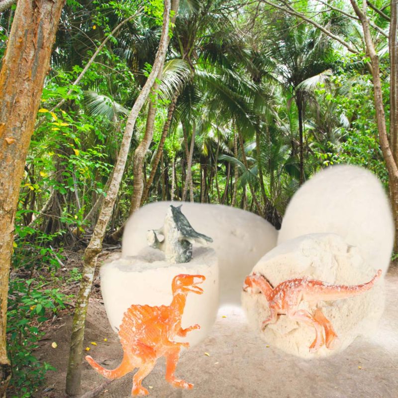 Dinozaury wykopaliska jajka dinozaura figurki zestaw archeologiczny 12 jajek - obrazek 12