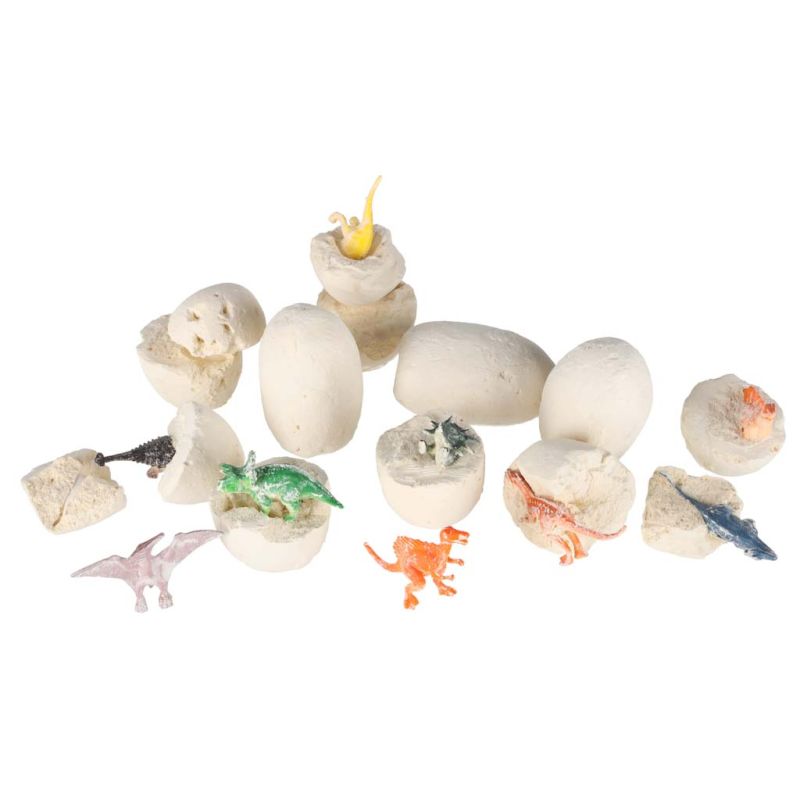Dinozaury wykopaliska jajka dinozaura figurki zestaw archeologiczny 12 jajek - obrazek 4