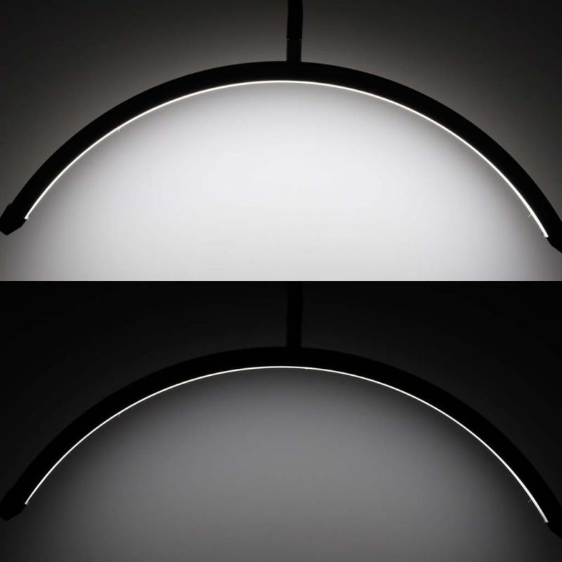 Lampa do przedłużania rzęs LED 36W regulowana kosmetyczna bezcieniowa łuk czarna - obrazek 13