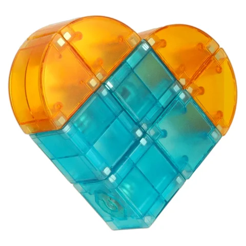 Klocki magnetyczne konstrukcyjne świecące elementy figury 3D 64 el.