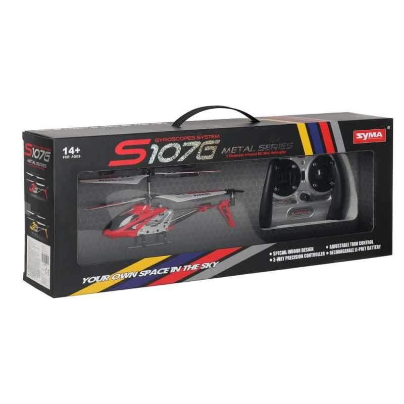 Helikopter zdalnie sterowany na pilota RC SYMA S107G czerwony - obrazek 11