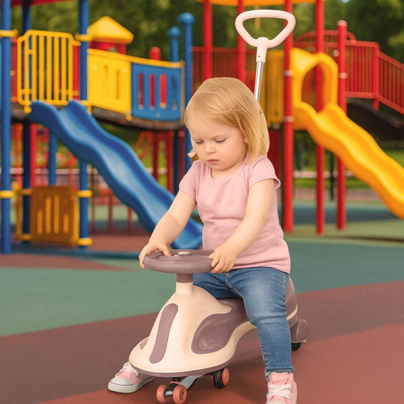 Jeździk grawitacyjny LED Swing FIX S2 skuter z rączką fioletowy max 100kg - obrazek 10