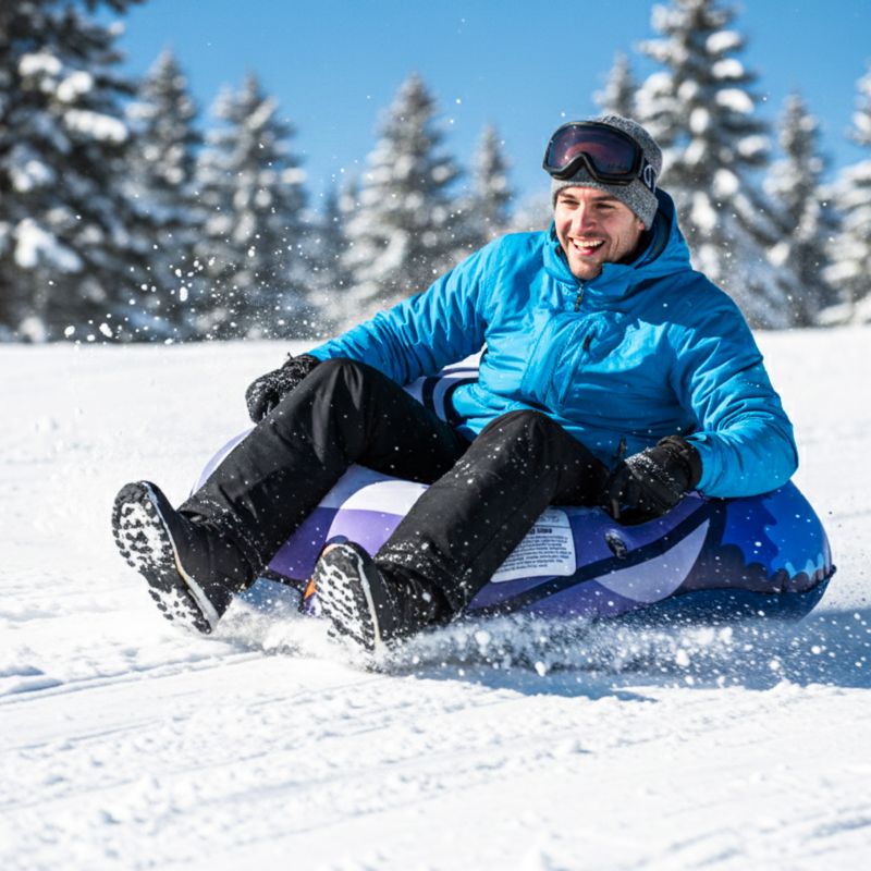 Ślizgacz sanki dmuchane na śnieg opona pingwin 95cm x 103cm x 26cm - obrazek 7