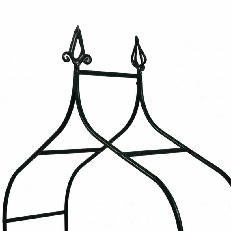 Pergola ogrodowa LUARO metalowa łuk z grotami na róże kwiaty pnącza 265 cm - obrazek 4