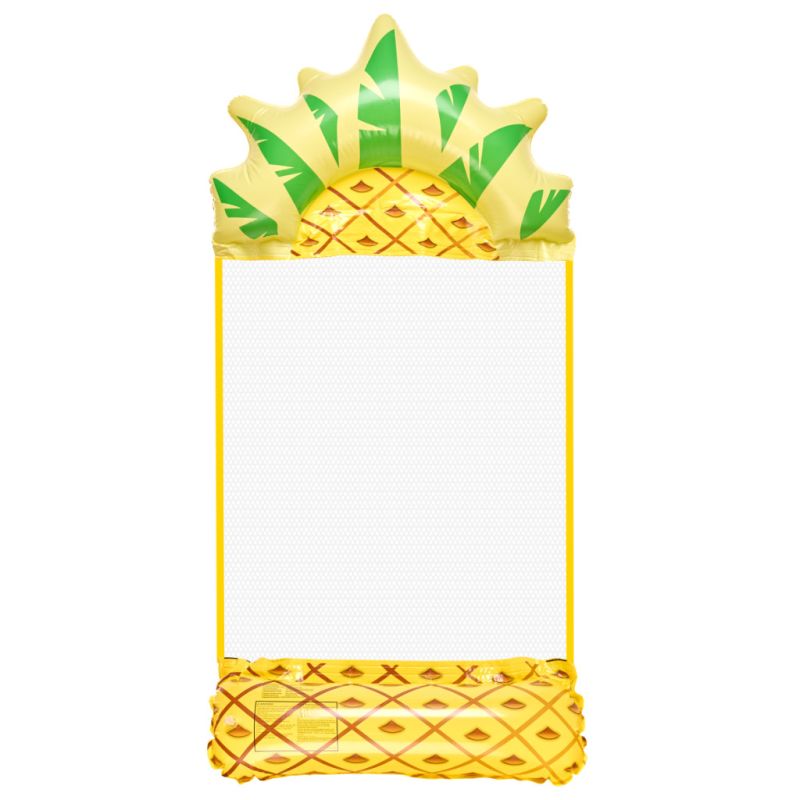 Materac dmuchany plażowy hamak wodny leżak fotel krzesło do pływania basenu ananas - obrazek 2