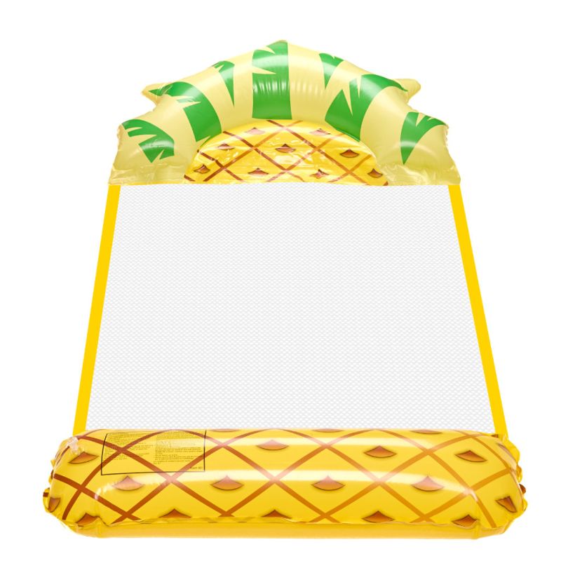 Materac dmuchany plażowy hamak wodny leżak fotel krzesło do pływania basenu ananas - obrazek 4