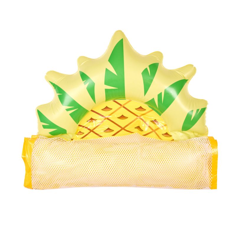 Materac dmuchany plażowy hamak wodny leżak fotel krzesło do pływania basenu ananas - obrazek 6