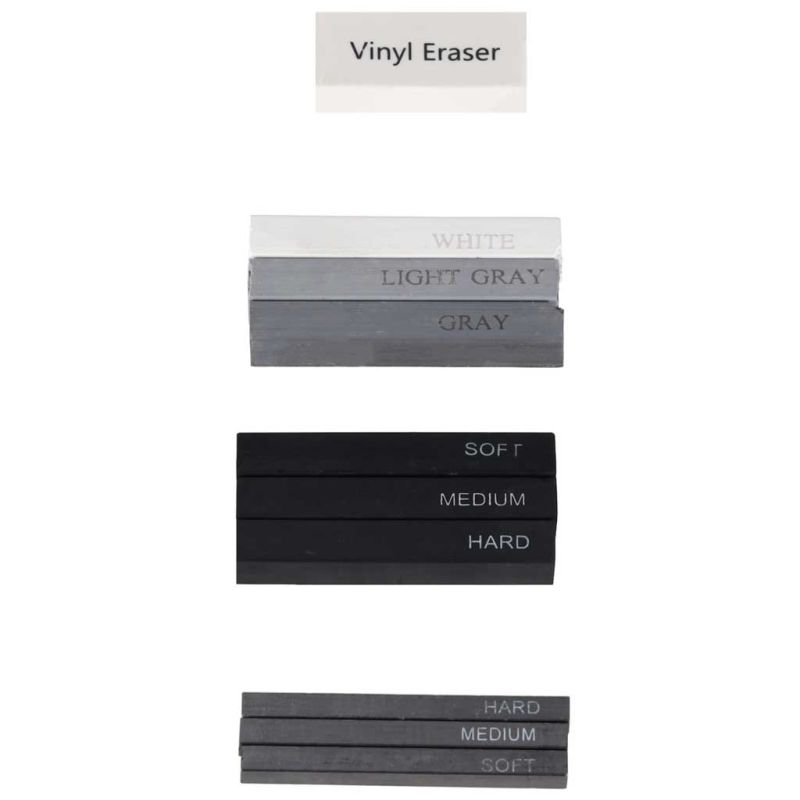 Ołówki do szkicowania rysowania zestaw plastyczny 54 elementy - obrazek 5