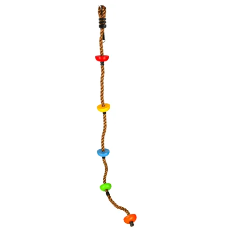 Lina do wspinaczki huśtawka sznur wspinaczkowy z węzłami platformami 200cm