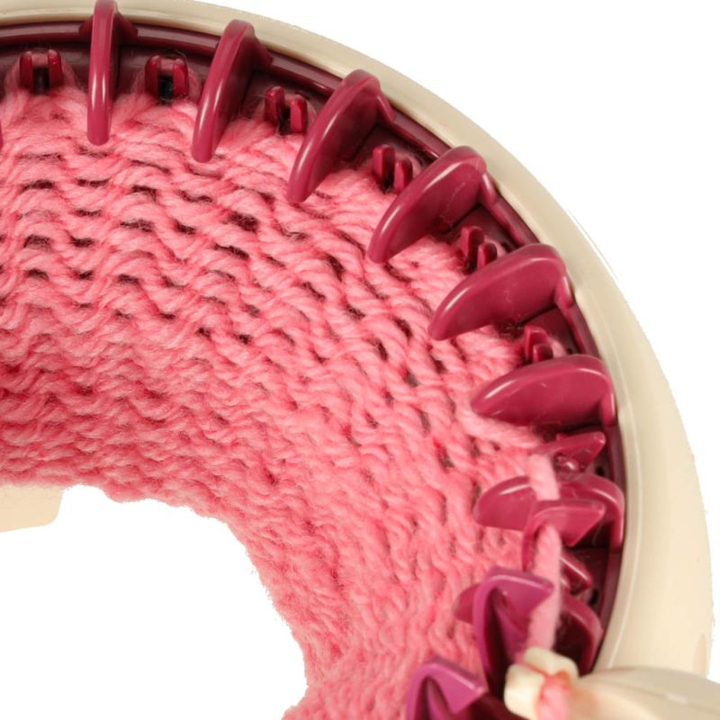 Maszyna dziewiarska zestaw do szycia robienia na drutach 5 kolorów włóczek - obrazek 11