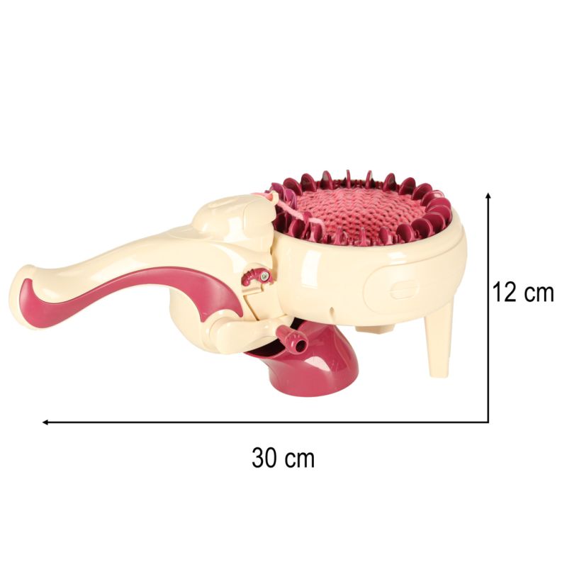Maszyna dziewiarska zestaw do szycia robienia na drutach 5 kolorów włóczek - obrazek 13