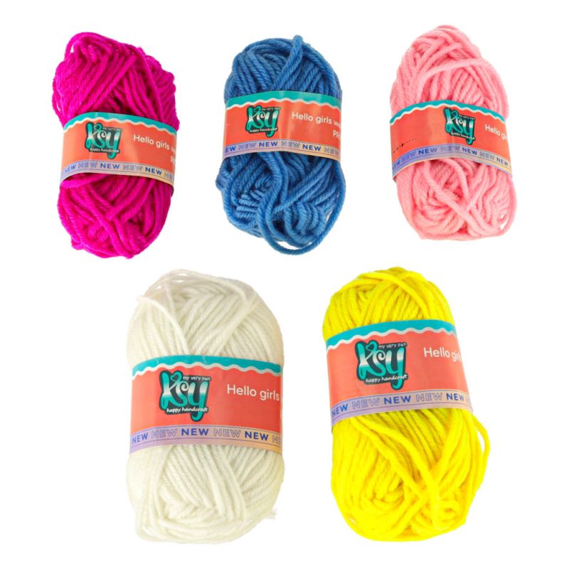 Maszyna dziewiarska zestaw do szycia robienia na drutach 5 kolorów włóczek - obrazek 9