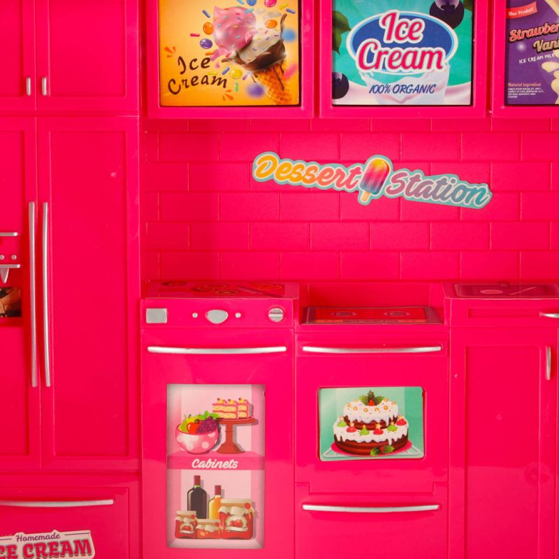 Samochód dla lalek kamper food truck zestaw 21 el. - obrazek 6