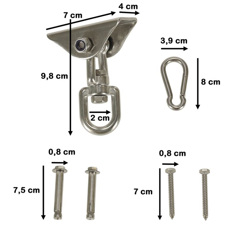 Uchwyt do hamaka mocowanie sufitowe huśtawek - obrazek 2