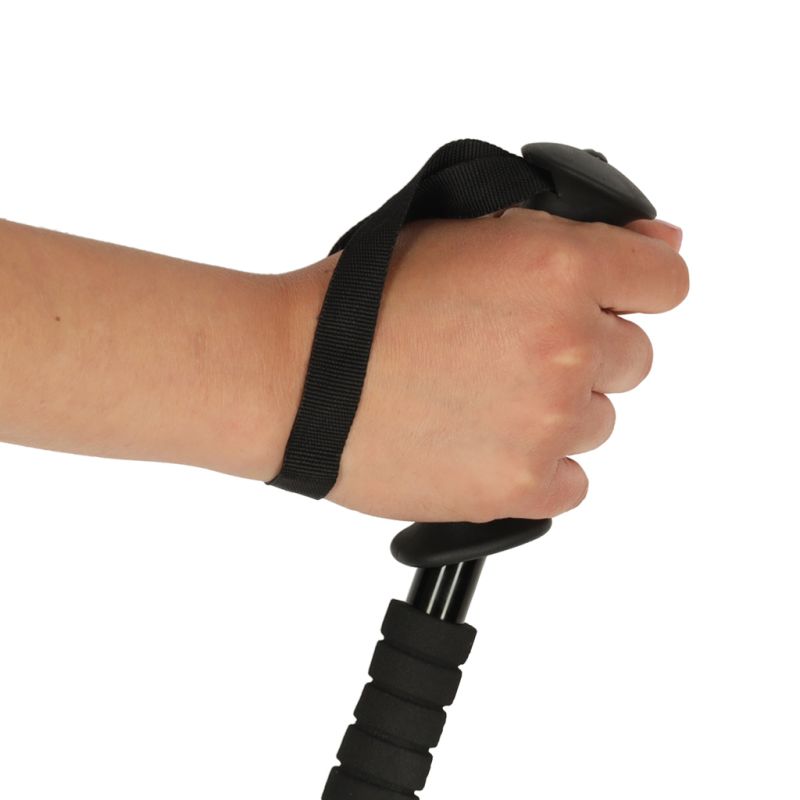 Kijki kije trekkingowe do nordic walking składane 2 sztuki czarne - obrazek 3