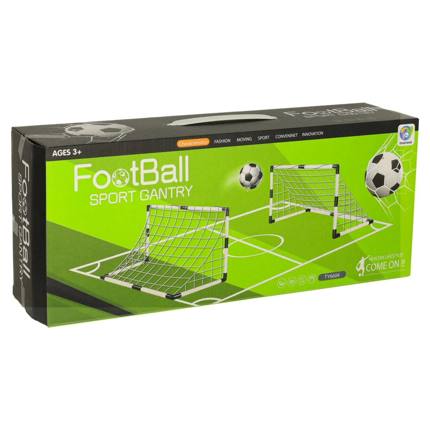 Bramka piłkarska do piłki nożnej dla dzieci treningowa 2szt 95 x 48 x 70 cm - obrazek 12