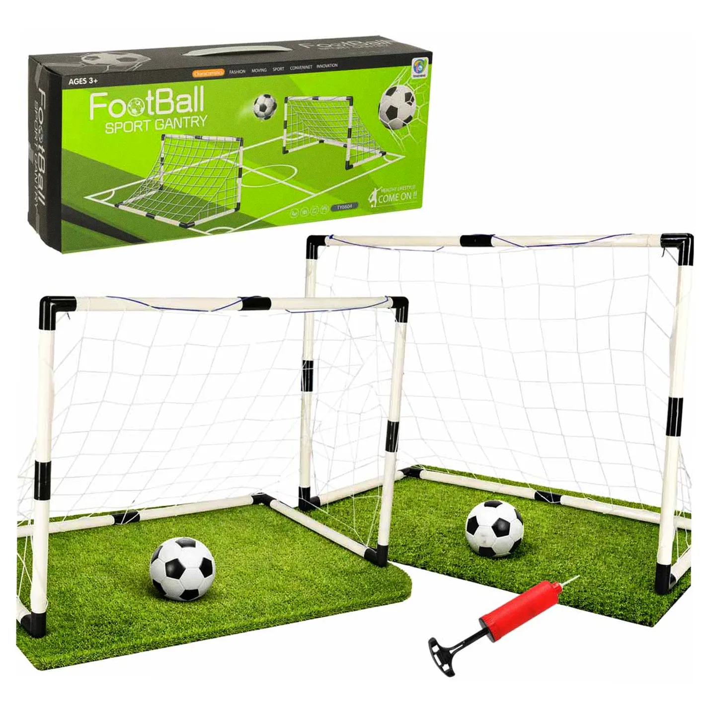 Bramka piłkarska do piłki nożnej dla dzieci treningowa 2szt 95 x 48 x 70 cm - obrazek 13