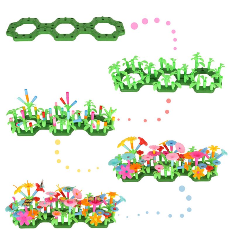 Kwiatki klocki kreatywne ogród kwiatowy 175 elementów - obrazek 3