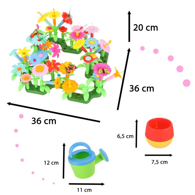 Kwiatki klocki kreatywne ogród kwiatowy 175 elementów - obrazek 10