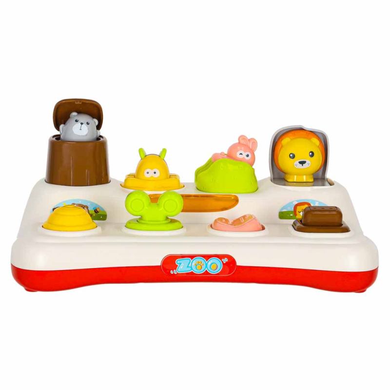 Zabawka edukacyjna pop-up wyskakujące zwierzątka światła dźwięk - obrazek 2