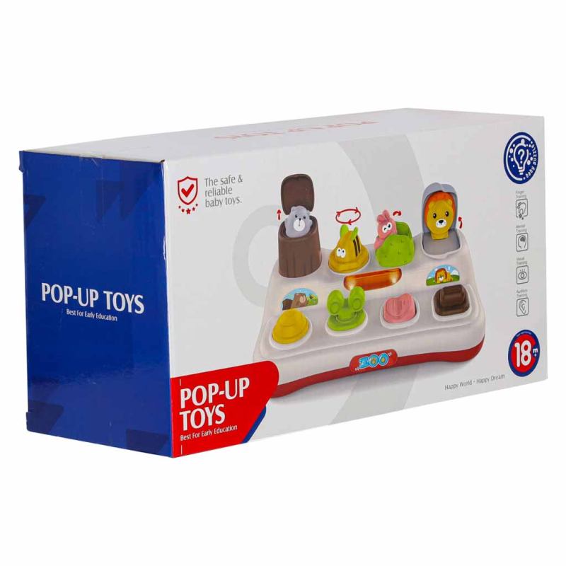 Zabawka edukacyjna pop-up wyskakujące zwierzątka światła dźwięk - obrazek 11