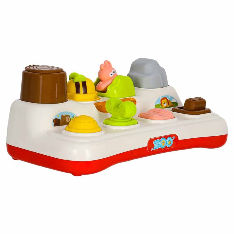 Zabawka edukacyjna pop-up wyskakujące zwierzątka światła dźwięk - obrazek 3