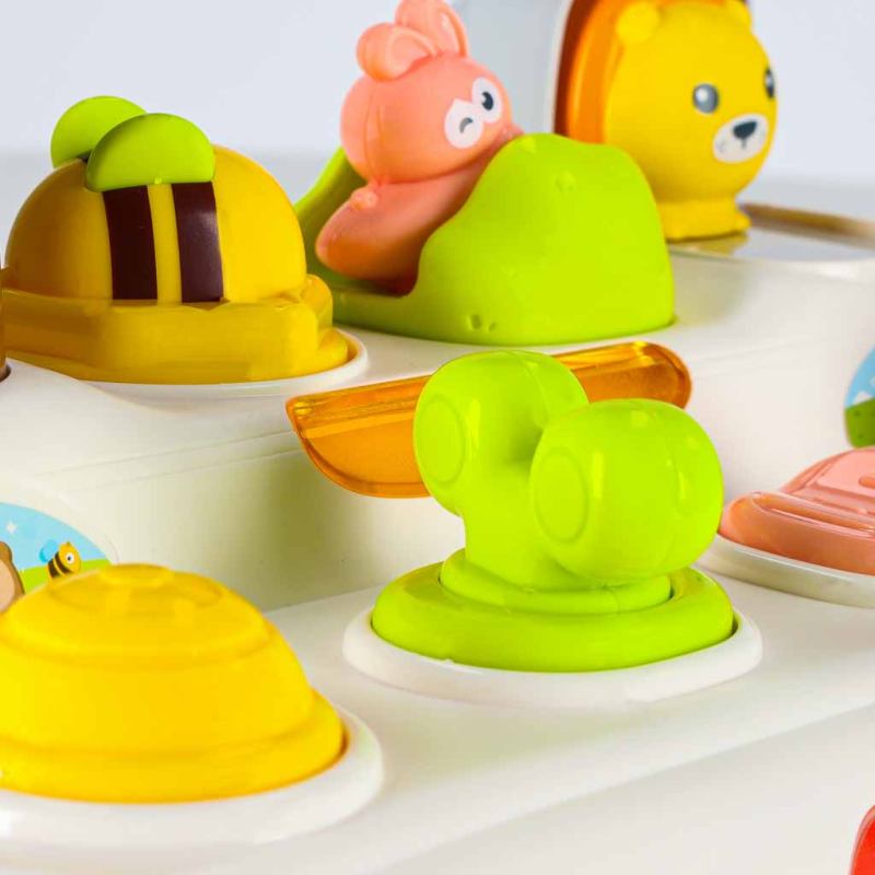 Zabawka edukacyjna pop-up wyskakujące zwierzątka światła dźwięk - obrazek 6