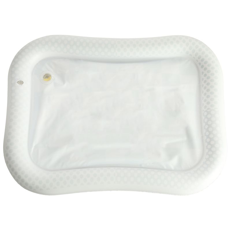 Mata wodna sensoryczna dmuchana dla niemowląt kontrastowa czarno-biała szachownica XXL 65x50 cm - obrazek 4