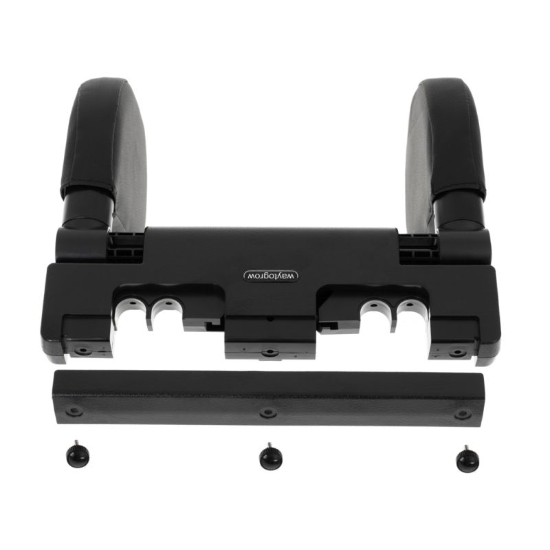 Zagłówek samochodowy poduszka podróżna oparcie na głowę szyje do samochodu regulowane czarny - obrazek 2