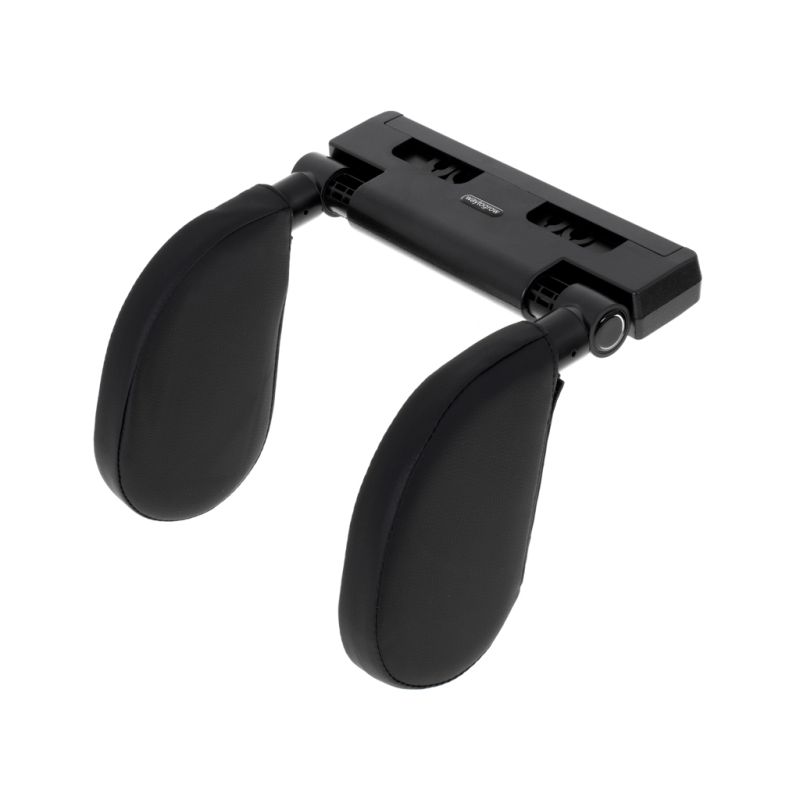 Zagłówek samochodowy poduszka podróżna oparcie na głowę szyje do samochodu regulowane czarny - obrazek 4