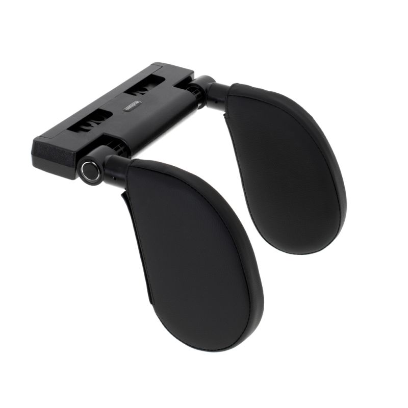 Zagłówek samochodowy poduszka podróżna oparcie na głowę szyje do samochodu regulowane czarny - obrazek 6