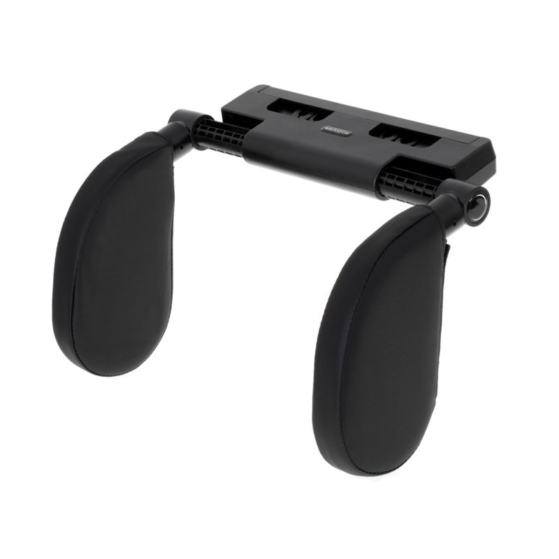 Zagłówek samochodowy poduszka podróżna oparcie na głowę szyje do samochodu regulowane czarny - obrazek 9