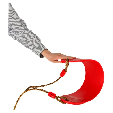 Huśtawka ogrodowa dla dzieci płaska wytrzymała czerwona