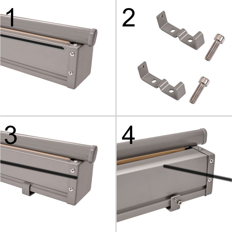 Markiza boczna tarasowa LUARO parawan zwijany 180 x 400 cm beżowy - obrazek 5