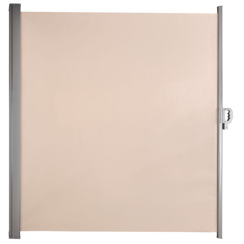 Markiza boczna tarasowa LUARO parawan zwijany 180 x 400 cm beżowy - obrazek 6