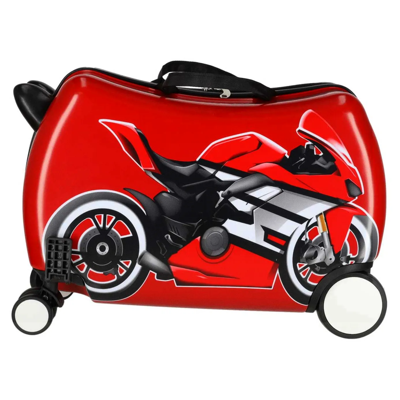 Walizka podróżna dla dzieci na kółkach bagaż podręczny motor - obrazek 5