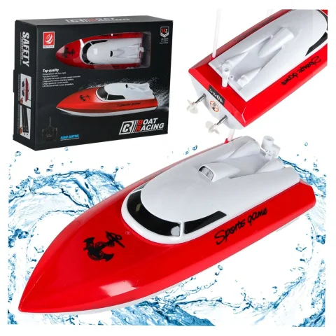 Łódź zdalnie sterowana na pilota RC 4CH mini CP802 czerwona