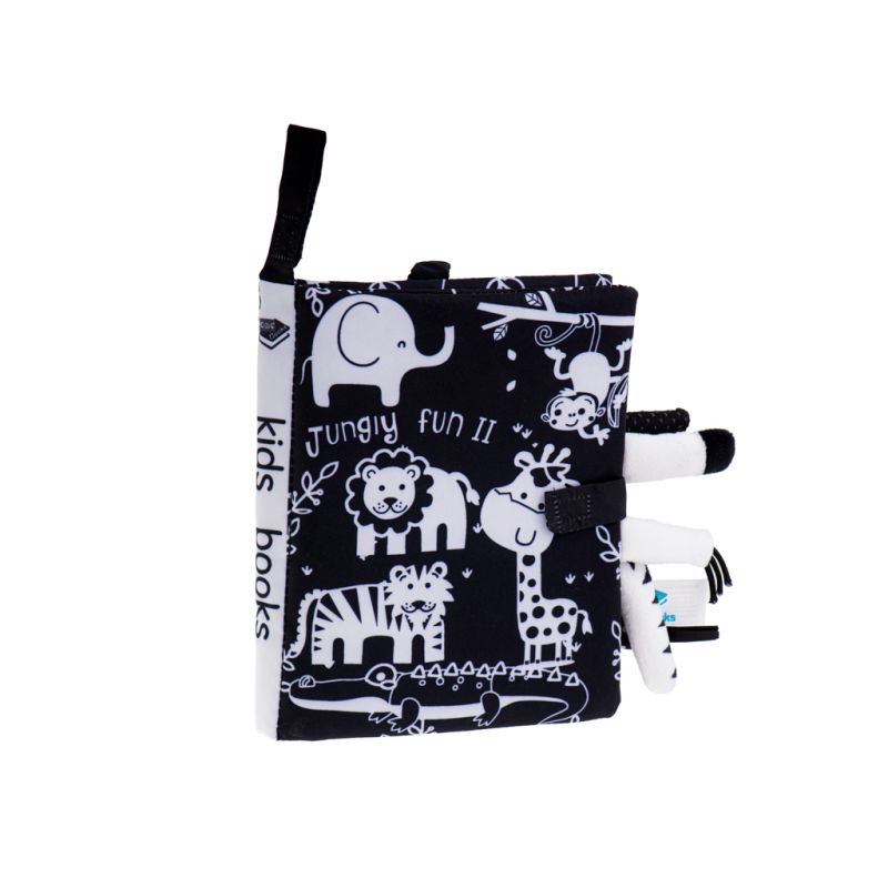 Książeczka sensoryczna miękka ogony zwierząt safari - obrazek 2