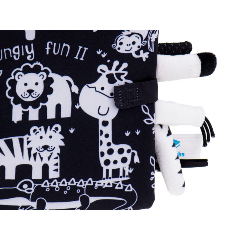 Książeczka sensoryczna miękka ogony zwierząt safari - obrazek 3