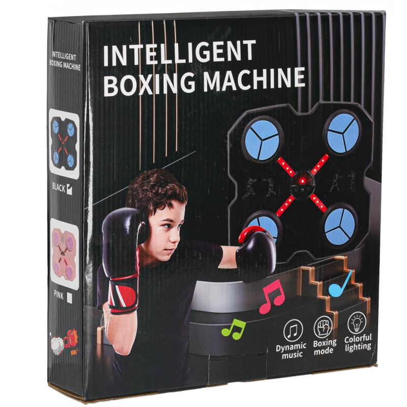 Tarcza bokserska treningowa na ścianę trenażer muzyka LED USB rękawice - obrazek 13