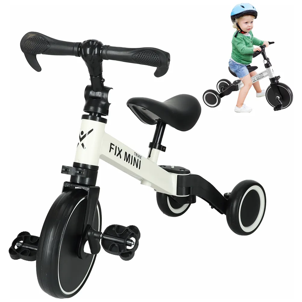 Rowerek biegowy Trike Fix Mini rower wielofunkcyjny 3w1 biały - obrazek 11
