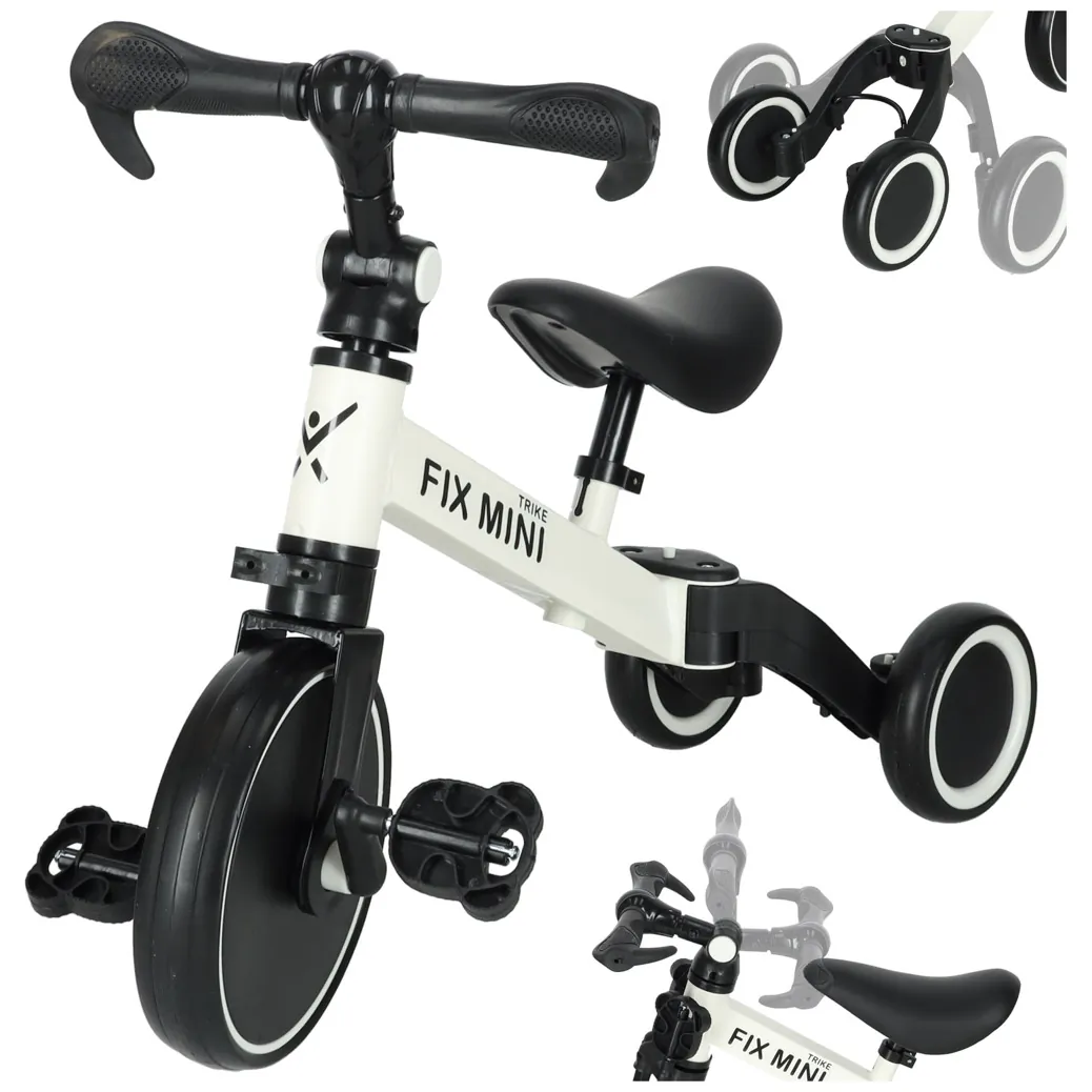 Rowerek biegowy Trike Fix Mini rower wielofunkcyjny 3w1 biały - obrazek 13
