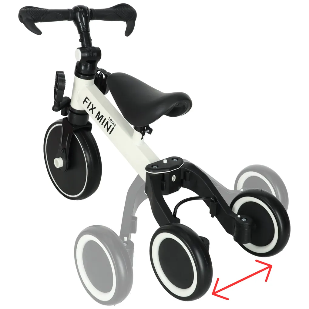 Rowerek biegowy Trike Fix Mini rower wielofunkcyjny 3w1 biały - obrazek 6