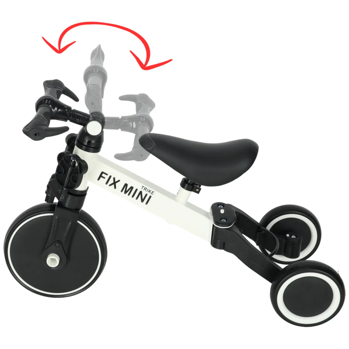 Rowerek biegowy Trike Fix Mini rower wielofunkcyjny 3w1 biały - obrazek 7