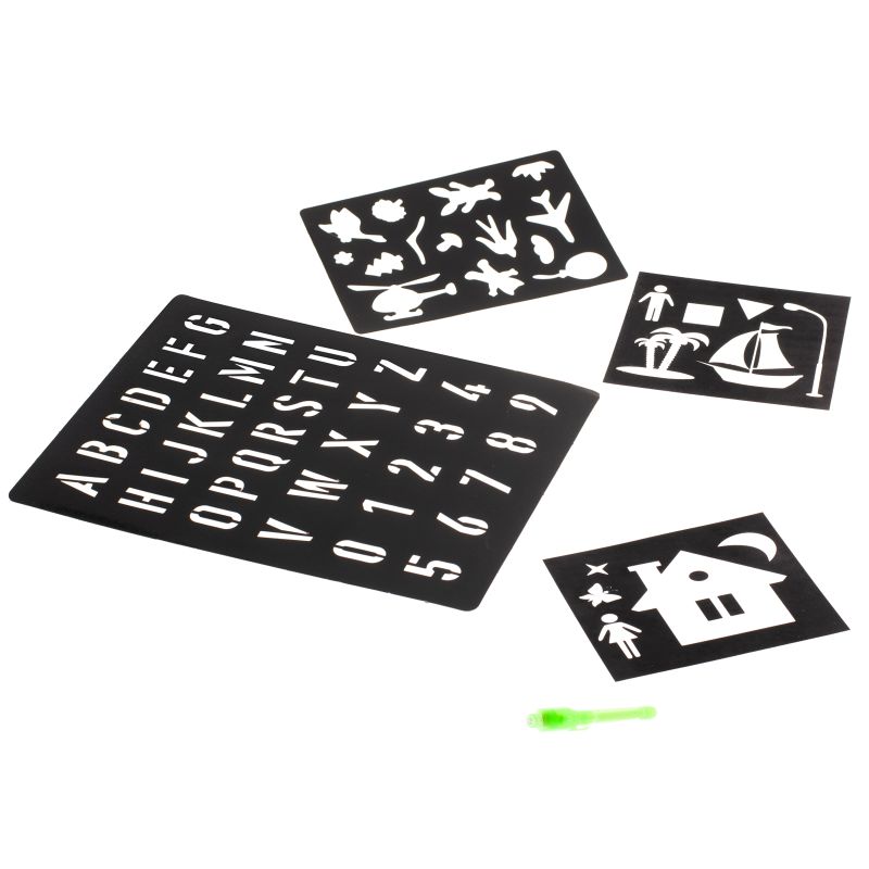 Magiczna tablica do rysowania światłem + długopis UV kreatywny zestaw - obrazek 3