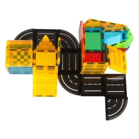 Klocki magnetyczne konstrukcyjne 3D budowa 50 elementów