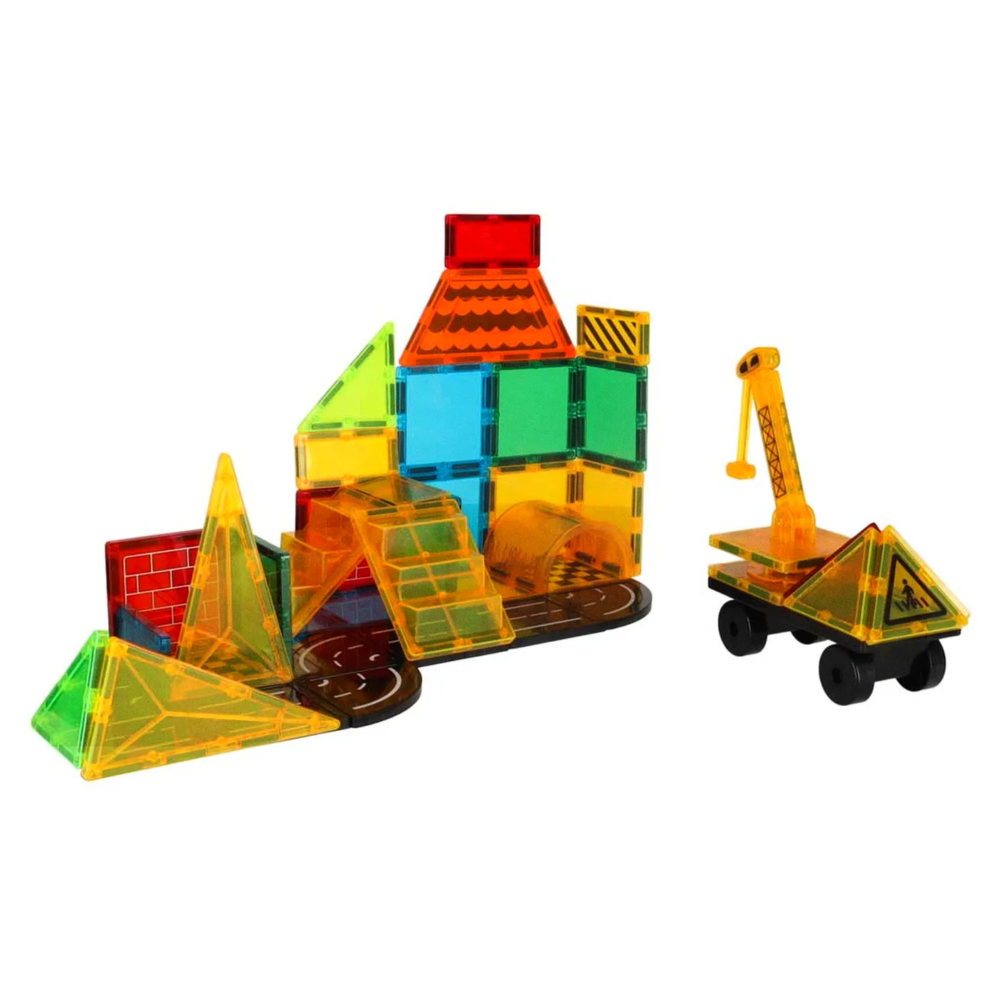 Klocki magnetyczne konstrukcyjne 3D budowa 50 elementów - obrazek 10