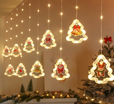 Kurtyna LED na okno girlanda świąteczna choinkowa  3 m 125 LED